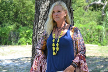 Load image into Gallery viewer, Double Strand Blue Lapis with Copper Feather
