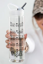 Load image into Gallery viewer, Daily Tracker Straw Water Bottle Made in USA