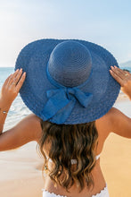 Load image into Gallery viewer, Scallop Edge Bow Accent Sunhat