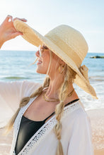 Load image into Gallery viewer, Scallop Edge Bow Accent Sunhat
