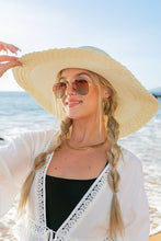 Load image into Gallery viewer, Scallop Edge Bow Accent Sunhat