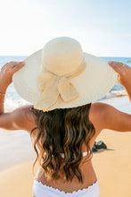 Load image into Gallery viewer, Scallop Edge Bow Accent Sunhat