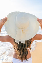 Load image into Gallery viewer, Scallop Edge Bow Accent Sunhat