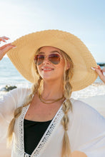 Load image into Gallery viewer, Scallop Edge Bow Accent Sunhat