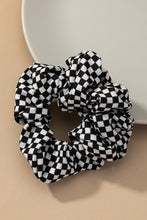 Load image into Gallery viewer, Check Pattern Soft Satin Hair Scrunchies