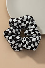 Load image into Gallery viewer, Check Pattern Soft Satin Hair Scrunchies