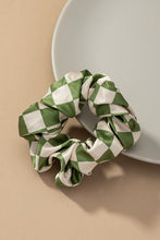 Load image into Gallery viewer, Check Pattern Soft Satin Hair Scrunchies