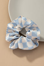 Load image into Gallery viewer, Check Pattern Soft Satin Hair Scrunchies