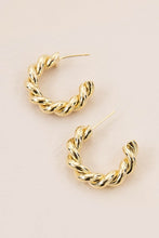 Load image into Gallery viewer, Twisted Hoop Earrings