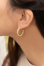 Load image into Gallery viewer, Twisted Hoop Earrings