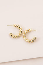 Load image into Gallery viewer, Twisted Hoop Earrings
