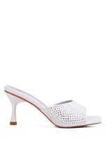 Load image into Gallery viewer, Imprint Diamante Stud Slip On Sandals