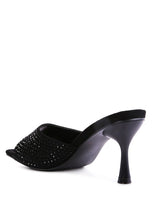 Load image into Gallery viewer, Imprint Diamante Stud Slip On Sandals