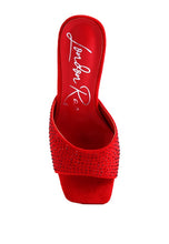 Load image into Gallery viewer, Imprint Diamante Stud Slip On Sandals