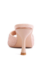 Load image into Gallery viewer, Imprint Diamante Stud Slip On Sandals