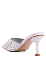 Load image into Gallery viewer, Imprint Diamante Stud Slip On Sandals