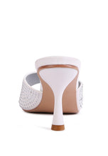Load image into Gallery viewer, Imprint Diamante Stud Slip On Sandals