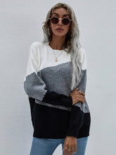 Load image into Gallery viewer, Women's Long Sleeve Round Neck Sweater