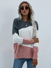 Load image into Gallery viewer, Women's Long Sleeve Round Neck Sweater