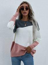 Load image into Gallery viewer, Women's Long Sleeve Round Neck Sweater