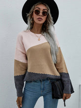 Load image into Gallery viewer, Women's Long Sleeve Round Neck Sweater