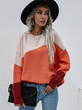 Load image into Gallery viewer, Women's Long Sleeve Round Neck Sweater