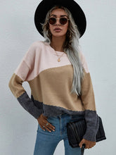 Load image into Gallery viewer, Women's Long Sleeve Round Neck Sweater