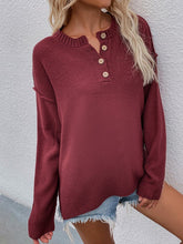 Load image into Gallery viewer, Women Long Sleeve Loose Fit Sweater