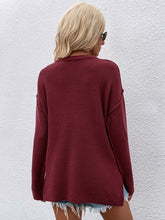 Load image into Gallery viewer, Women Long Sleeve Loose Fit Sweater