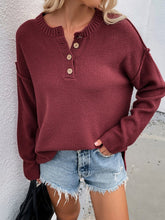 Load image into Gallery viewer, Women Long Sleeve Loose Fit Sweater