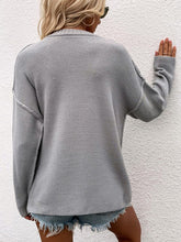Load image into Gallery viewer, Women Long Sleeve Loose Fit Sweater