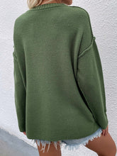 Load image into Gallery viewer, Women Long Sleeve Loose Fit Sweater