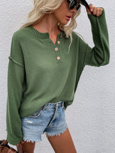 Load image into Gallery viewer, Women Long Sleeve Loose Fit Sweater
