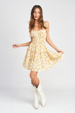 Load image into Gallery viewer, Spaghetti Strap Mini Dress with Smocked Waist