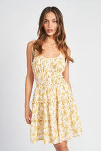 Load image into Gallery viewer, Spaghetti Strap Mini Dress with Smocked Waist