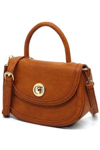 Load image into Gallery viewer, Fashion Flap Saddle Satchel