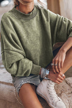 Load image into Gallery viewer, Mineral Washed Acid dye Sweatshirt Pullover