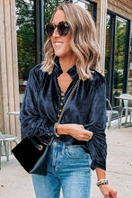 Load image into Gallery viewer, Cherish Elegance Velvet Blouse