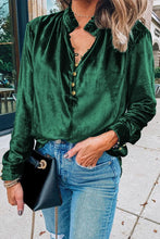 Load image into Gallery viewer, Cherish Elegance Velvet Blouse