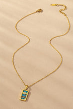 Load image into Gallery viewer, Waterproof Tarot Card Natural Stone Necklace