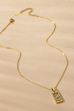 Load image into Gallery viewer, Waterproof Tarot Card Natural Stone Necklace