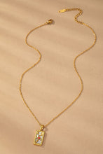 Load image into Gallery viewer, Waterproof Tarot Card Natural Stone Necklace