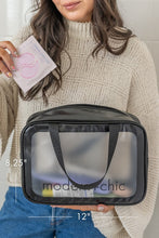 Load image into Gallery viewer, 6 Piece Clear Cosmetic Travel Toiletries Organizer