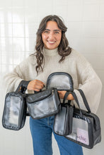 Load image into Gallery viewer, 6 Piece Clear Cosmetic Travel Toiletries Organizer