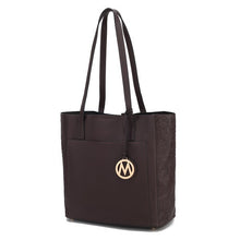 Load image into Gallery viewer, MKF Lea Vegan Leather Womens Tote Bag by Mia K