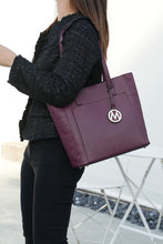 Load image into Gallery viewer, MKF Lea Vegan Leather Womens Tote Bag by Mia K