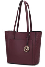 Load image into Gallery viewer, MKF Lea Vegan Leather Womens Tote Bag by Mia K