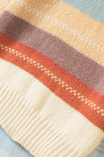 Load image into Gallery viewer, Striped Color Block Drop Shoulder Knit Sweater