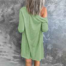 Load image into Gallery viewer, Women Solid Color Open-Front Buttons Cardigan
