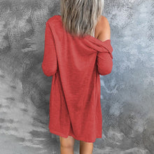 Load image into Gallery viewer, Women Solid Color Open-Front Buttons Cardigan